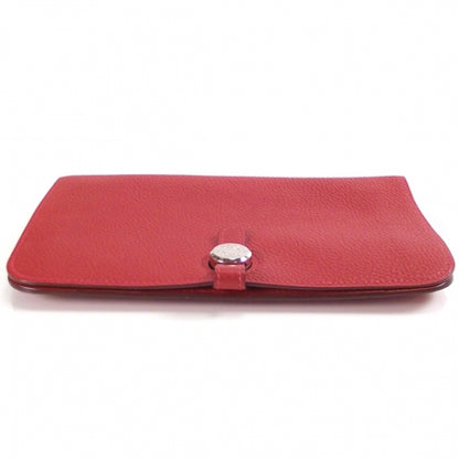 Hermes Togo Dogon Compact Wallet Red 4 of 11