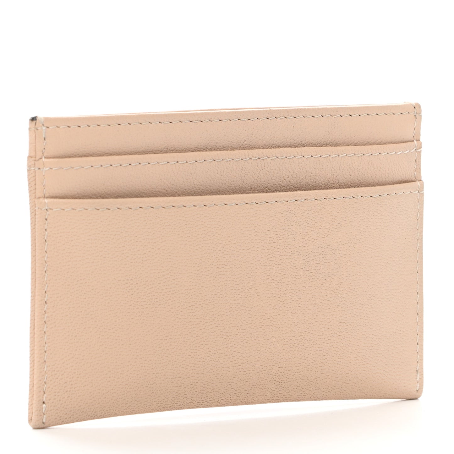 Goatskin Timeless CC Card Holder Beige
