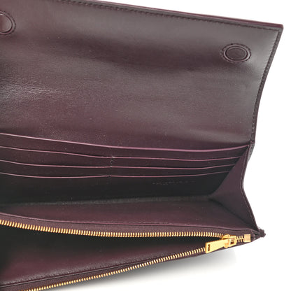 Bottega Veneta Nappa Maxi Intrecciato Continental Flap Wallet Grape 5 of 6
