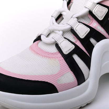 Louis Vuitton Calfskin Technical Nylon LV Archlight Sneaker 38.5 Rose Clair 10 of 14