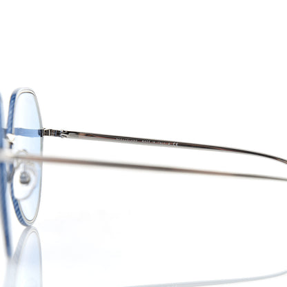 Chanel Round Sunglasses 4251-J Silver Blue 6 of 8