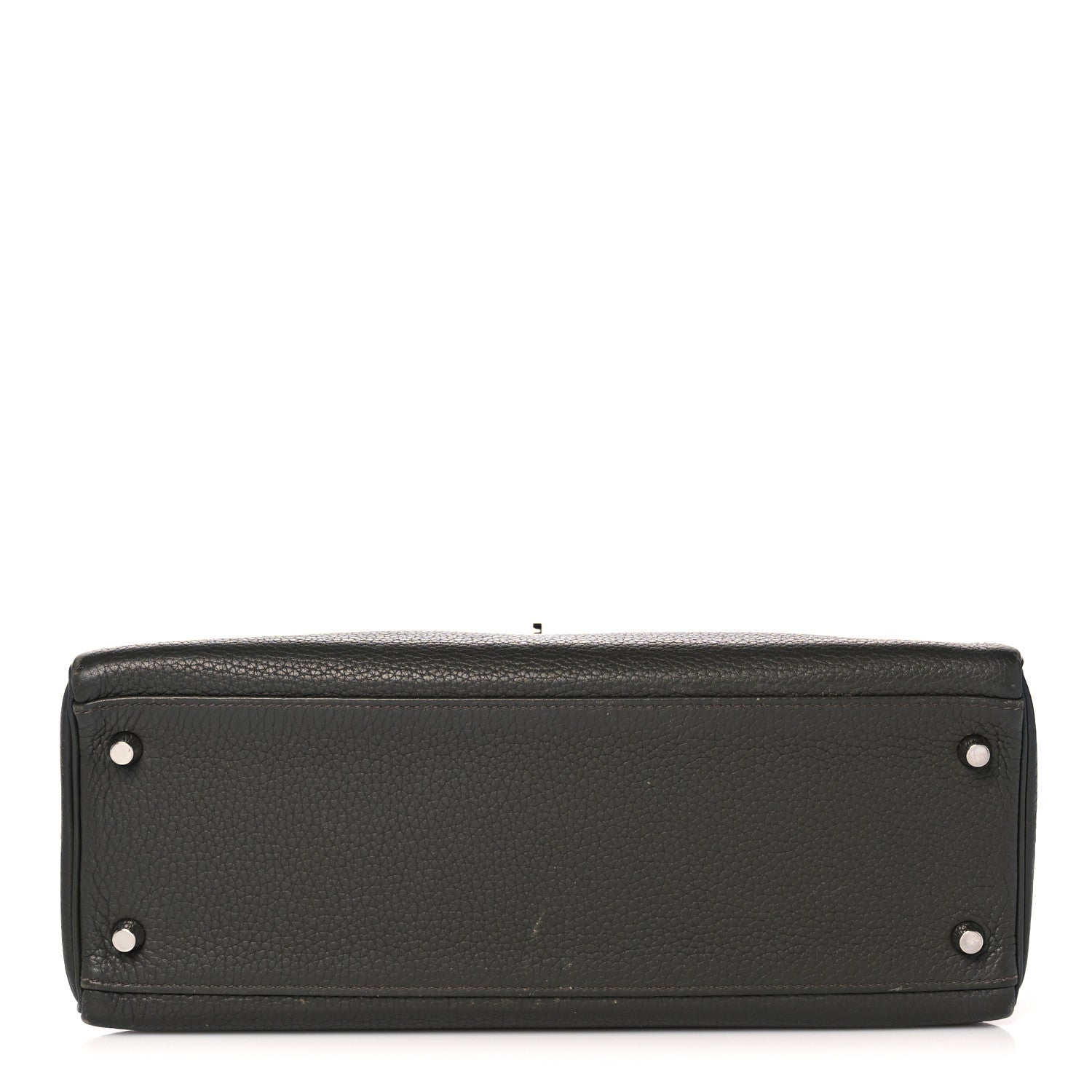 Hermes Taurillon Clemence Kelly Retourne 32 Vert De Gris 6 of 41