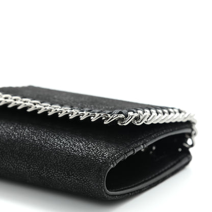 Stella McCartney Shaggy Deer Small Falabella Flap Wallet Black 7 of 8