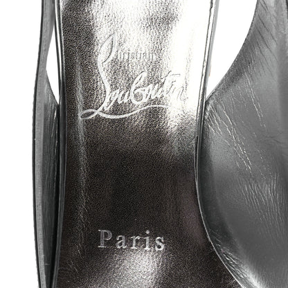 Christian Louboutin Specchio So Jane Sling 55 Pump 37 Silver 9 of 10