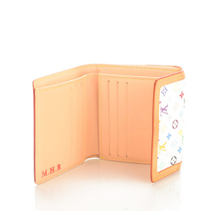 Louis Vuitton Monogram Multicolor Porte-Monnaie Billets Wallet White 5 of 9