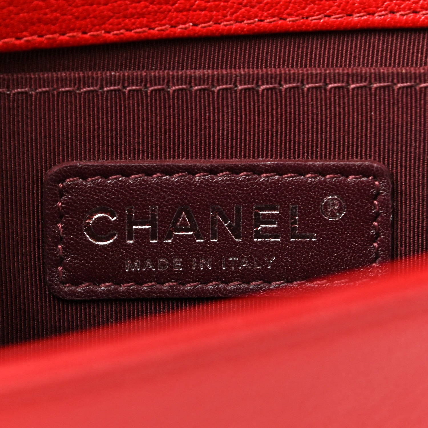 Chanel Goatskin Quilted Patent Medium Duo Boy Flap Red 6 of 10