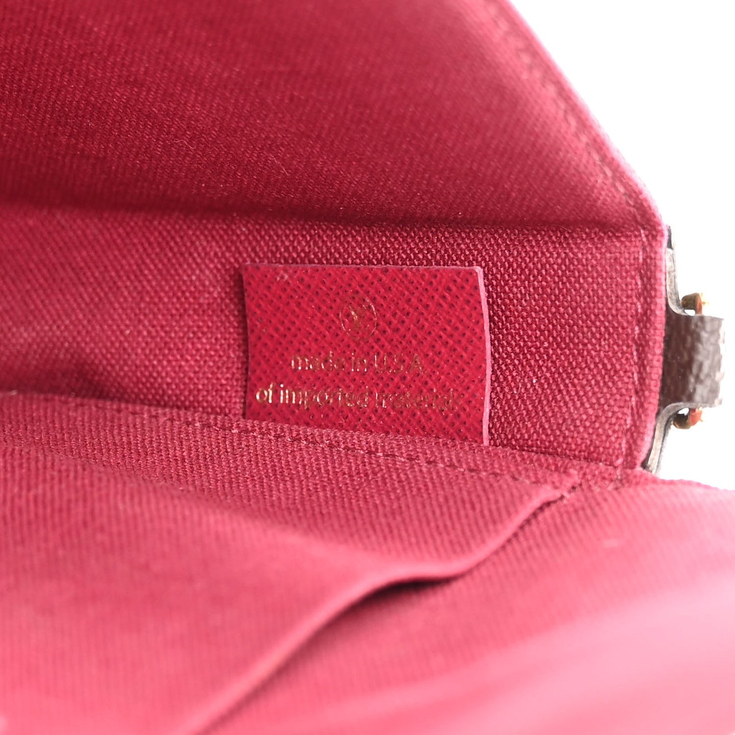 Monogram Pochette Felicie Chain Wallet Fuchsia