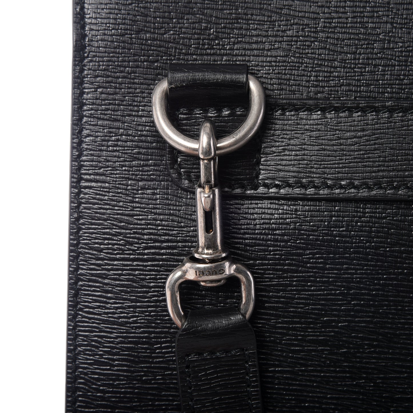 Calfskin Kingsnake Print Messenger Black