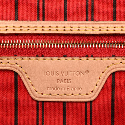 Louis Vuitton Monogram Inside Out Neverfull Bandouliere MM Rouge Sari 6 of 11