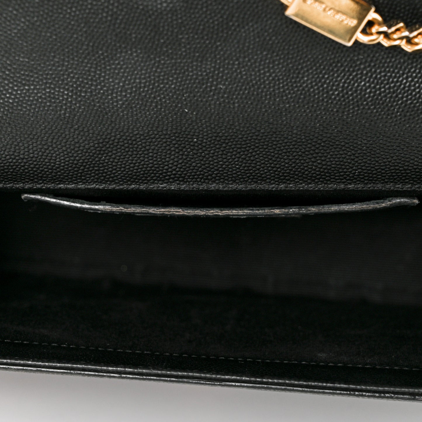 Grain De Poudre Medium Classic Monogram Kate Satchel Black