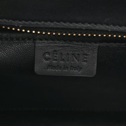 Celine Elephant Calfskin Nano Tri-Color Luggage  White Black Sand 6 of 10