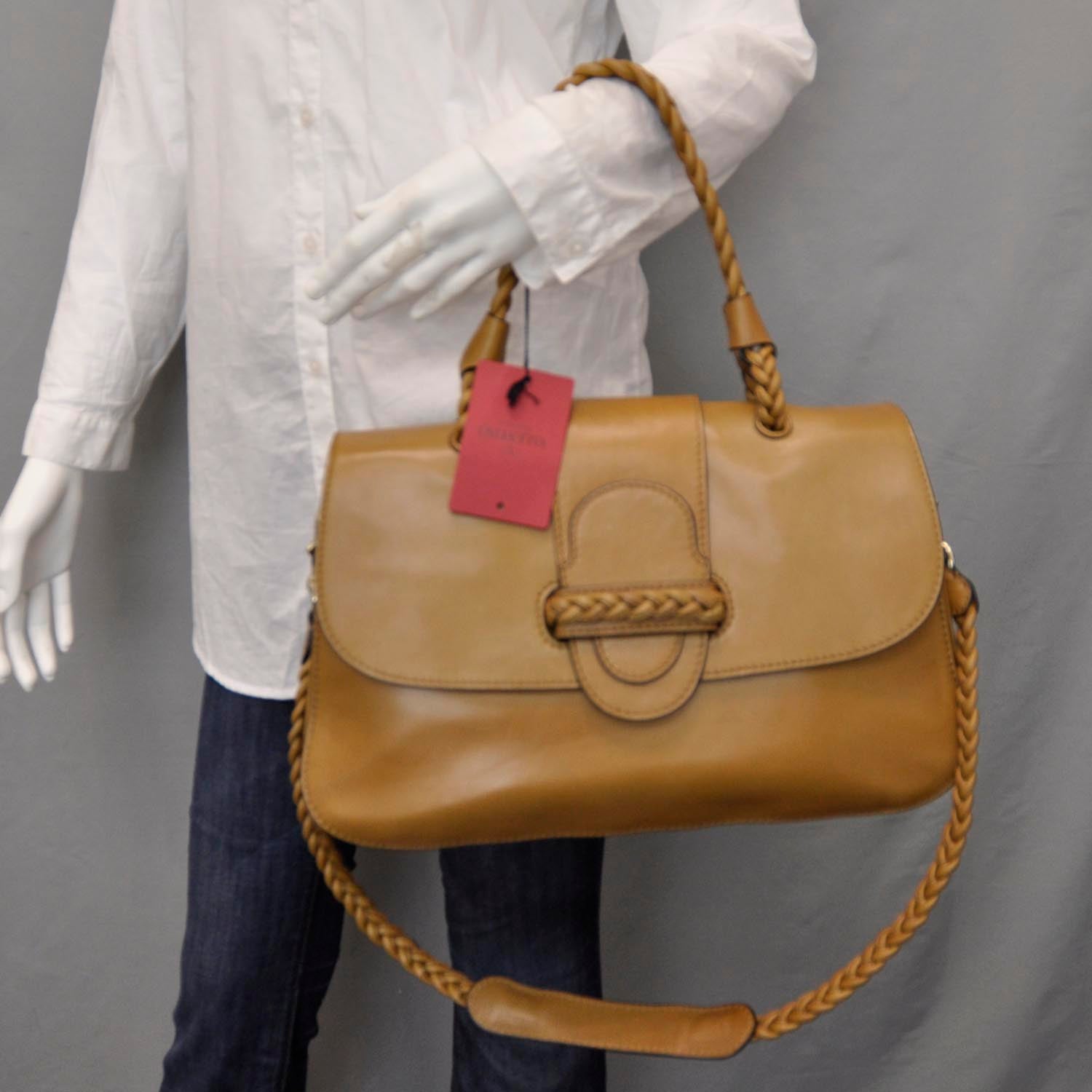 Valentino Garavani Leather Histoire Flap 2 of 8