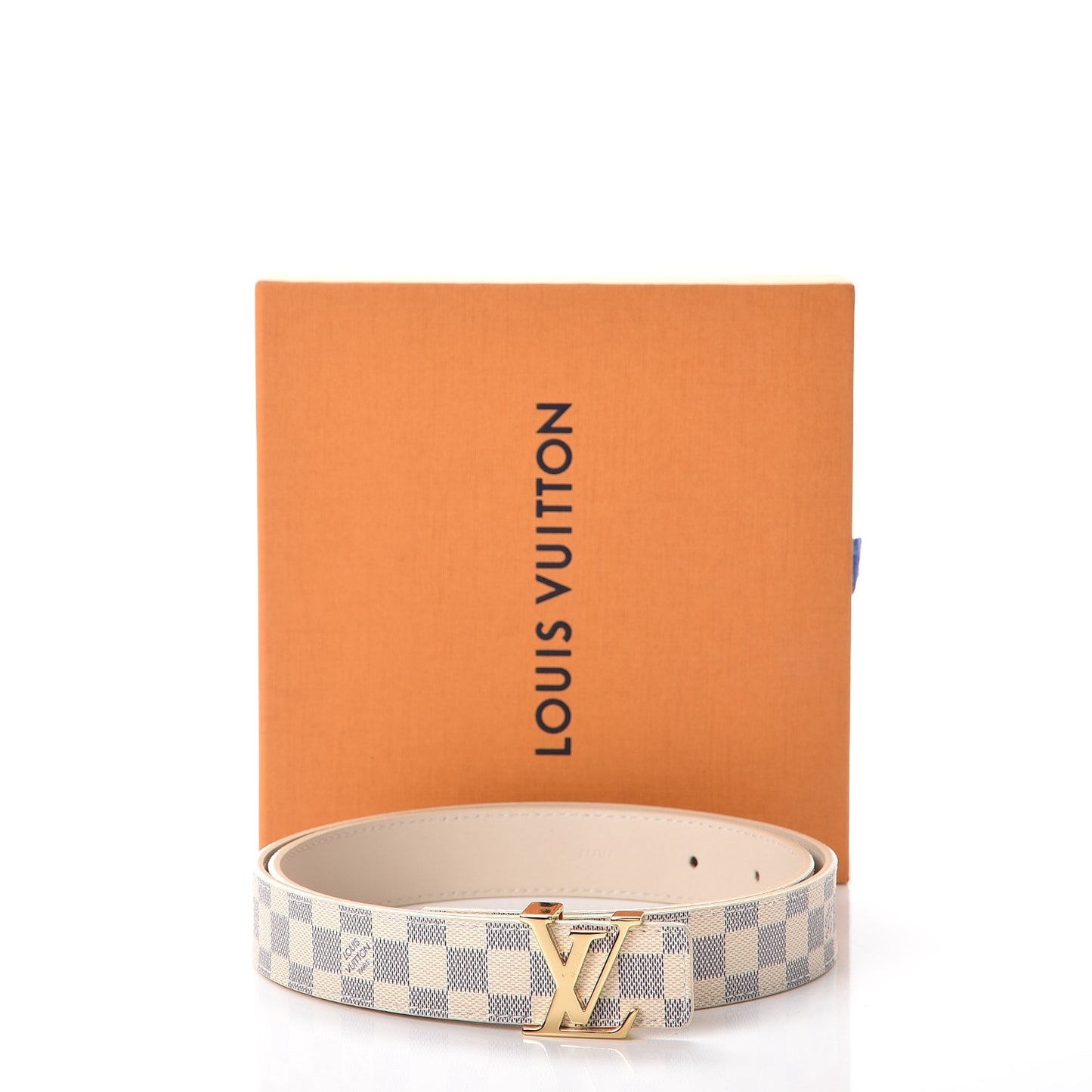 Damier Azur LV Initiales Belt 80 32