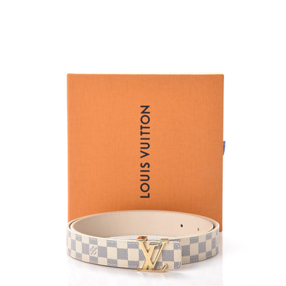 Louis Vuitton Damier Azur LV Initiales Belt 80 32 10 of 10