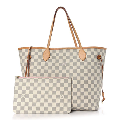 Louis Vuitton Damier Azur Neo Neverfull MM Rose Ballerine 3 of 10