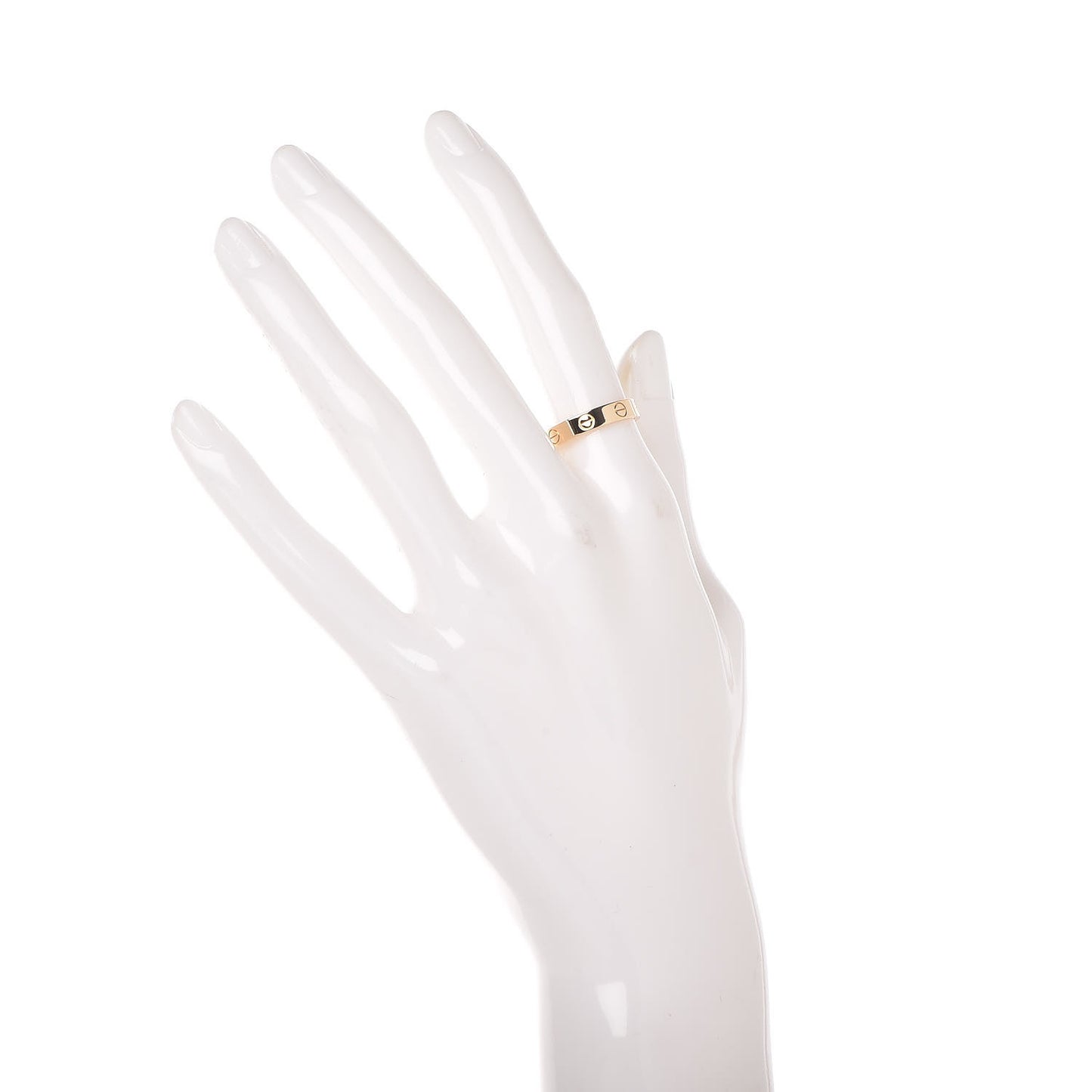 18K Yellow Gold 3.5mm LOVE Wedding Band Ring 52 6