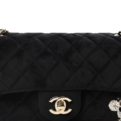 Chanel Velvet Quilted Mini Rectangular Pearl Crush Flap Black 10 of 10