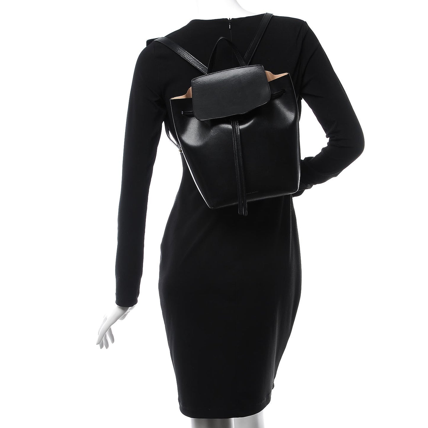 Calfskin Mini Backpack Bag Black