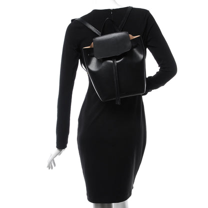 Mansur Gavriel Calfskin Mini Backpack Bag Black 2 of 13