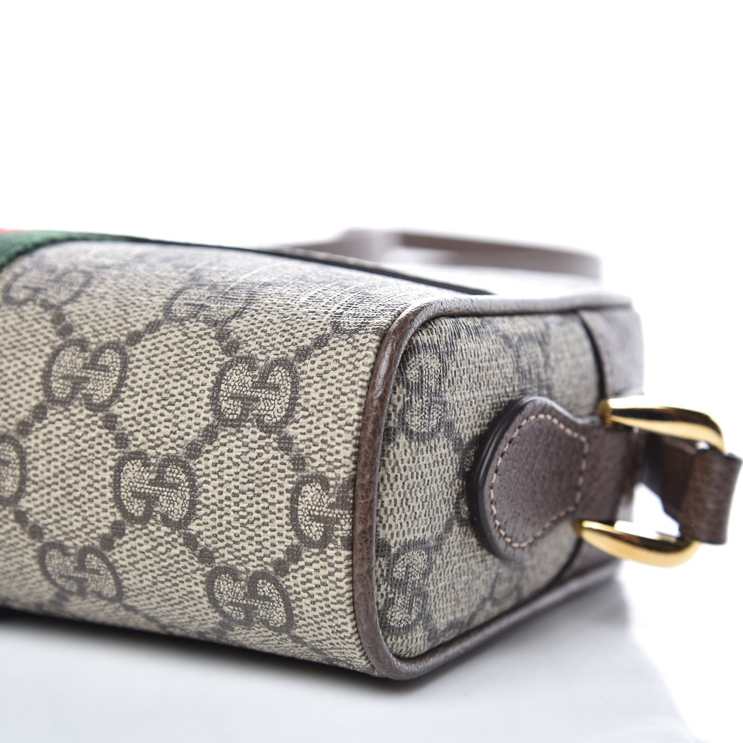 Gucci GG Supreme Monogram Web Mini Ophidia Shoulder Bag Brown 9 of 9