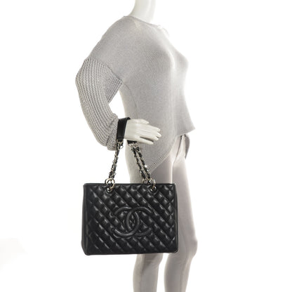 Chanel Caviar Quilted Grand Shopping Tote GST Black 2 of 7