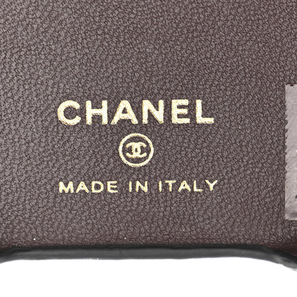 Chanel Caviar Quilted Pearl Crush iPhone 16 Pro Max Case With Chain Black 5 of 9