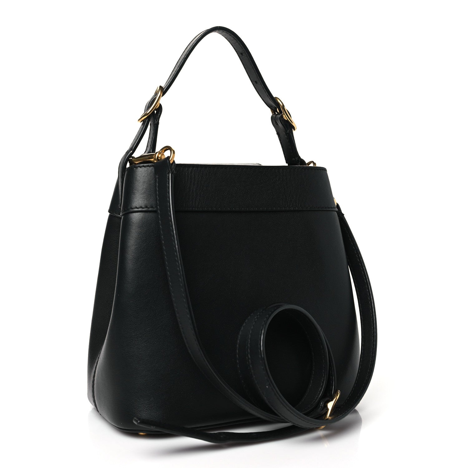 Valentino Garavani Smooth Calfskin Supervee Top Handle Bag Black 3 of 12