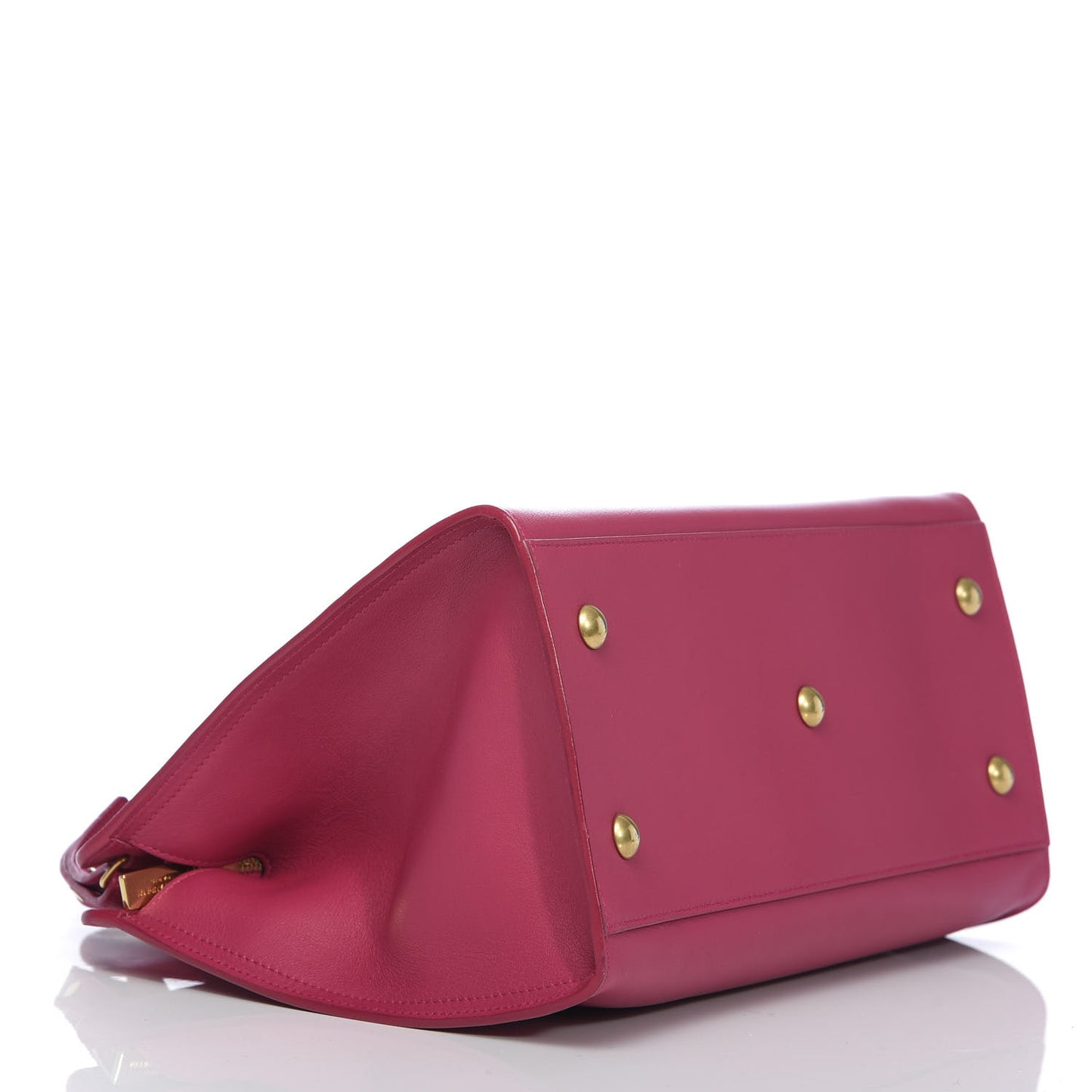 Calfskin Small Classic Y Cabas Fuchsia
