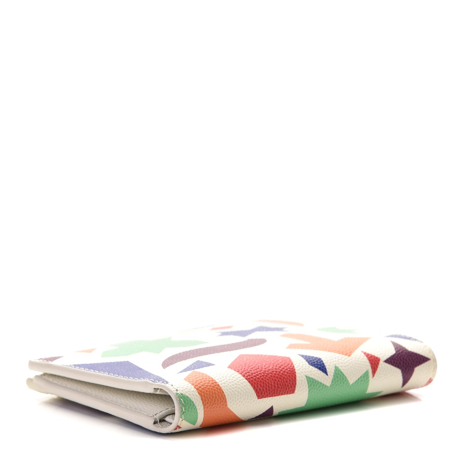Saint Laurent Grain De Poudre Shapes Print Zipped Two-Part Wallet White 4 of 8