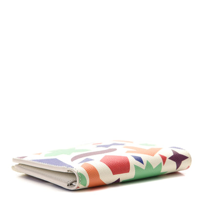 Saint Laurent Grain De Poudre Shapes Print Zipped Two-Part Wallet White 4 of 8