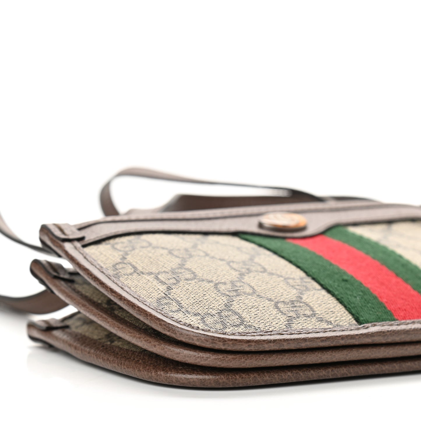 GG Supreme Monogram Web Ophidia Crossbody Beige New Acero