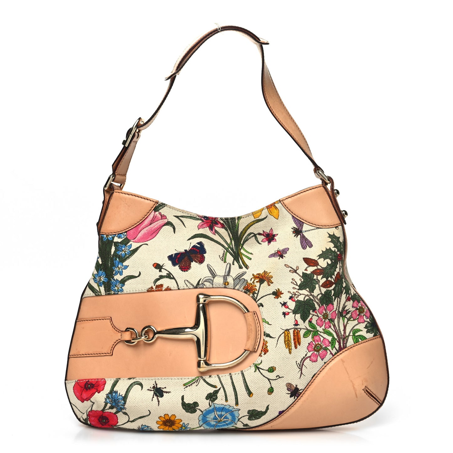 Canvas Floral Flora Hasler Hobo Beige