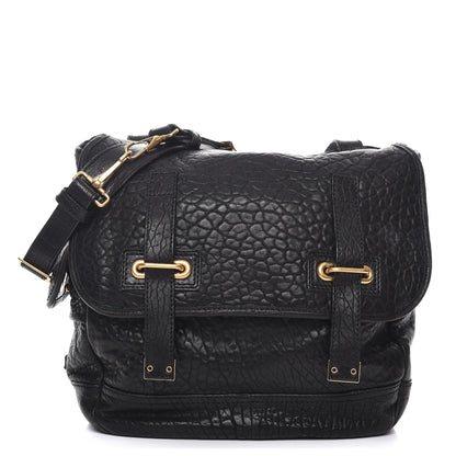 Saint Laurent Grained Calfskin Medium Besace Shoulder Bag Black 1 of 13