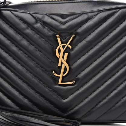 Saint Laurent Calfskin Matelasse Monogram Lou Camera Bag Black 8 of 8