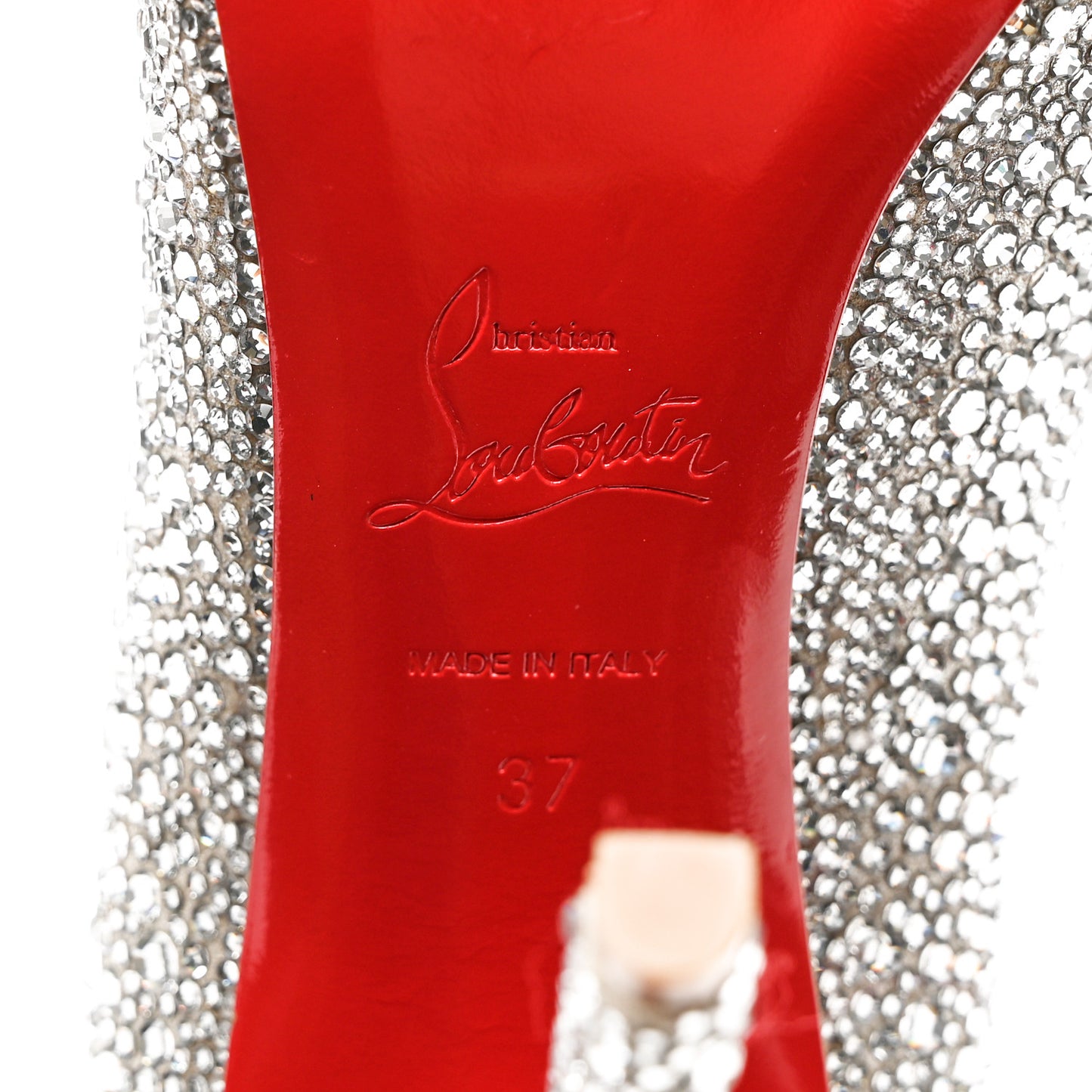 Crystal Strass Super Vic 100 Pumps 37 Silver