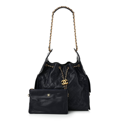 Chanel Caviar Quilted Medium Chanel 25 Handbag Dark Navy 3 of 11