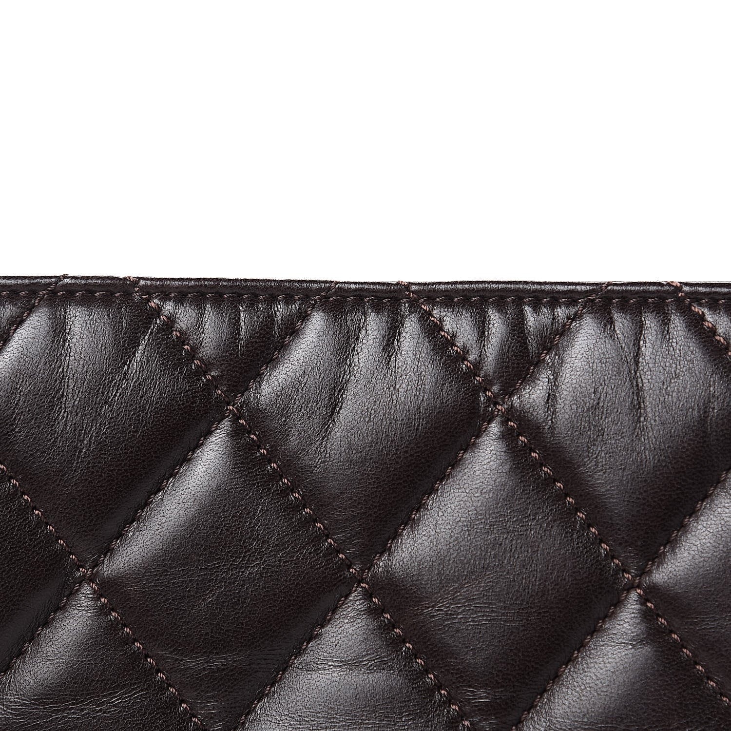 Chanel Lambskin Quilted Large 3 Flap Brown 15 of 16