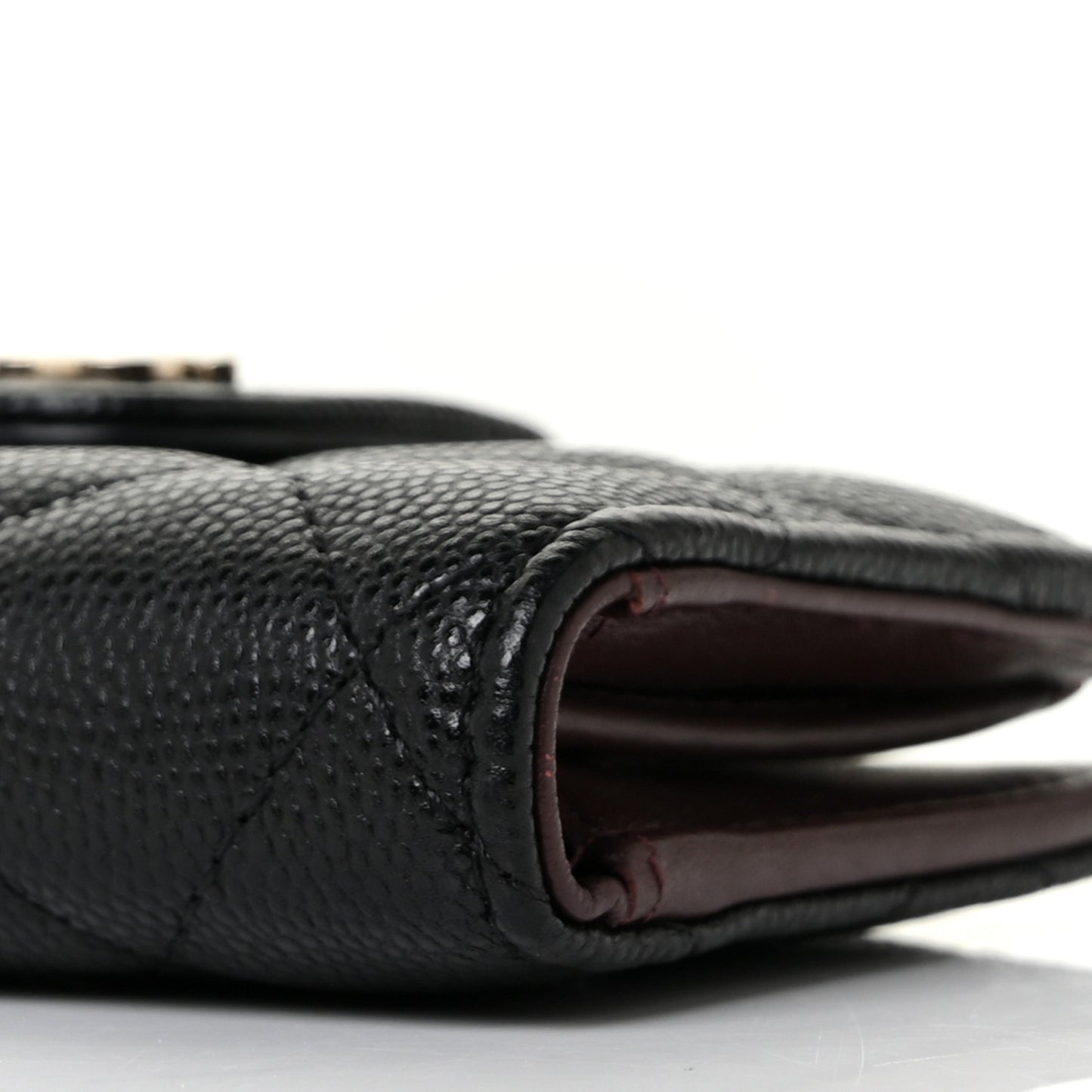 Caviar Quilted Small Classic Wallet Black
