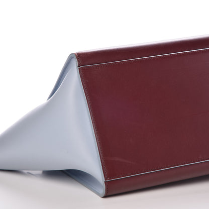 Celine Smooth Calfskin Small Bi-Color Trapeze Burgundy Azur 9 of 9