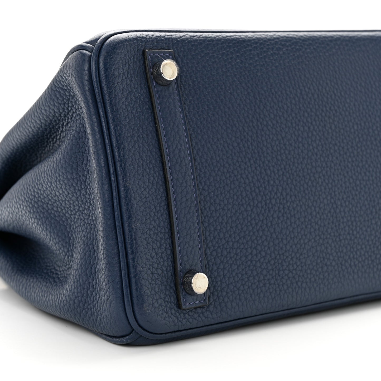 Taurillon Clemence Birkin 30 Bleu Saphir