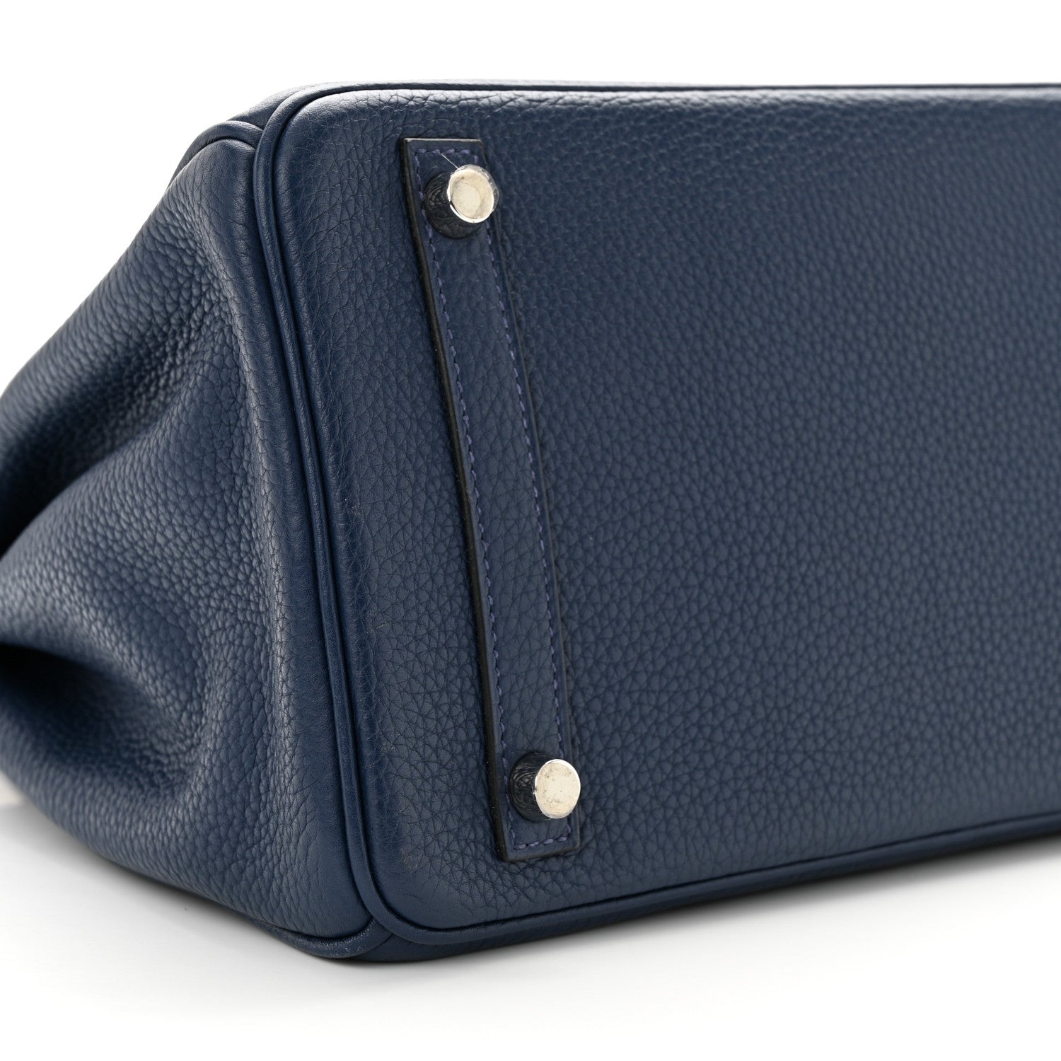 Hermes Taurillon Clemence Birkin 30 Bleu Saphir 9 of 10