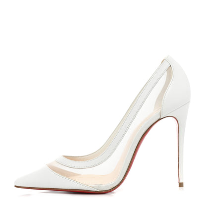 Christian Louboutin Kid Rete Galativi 100 Pumps 36 Bianco 1 of 10