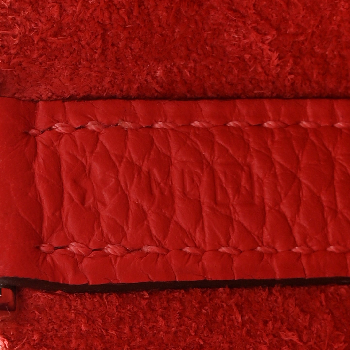 Taurillon Clemence Picotin Lock 22 MM Rouge Pivoine