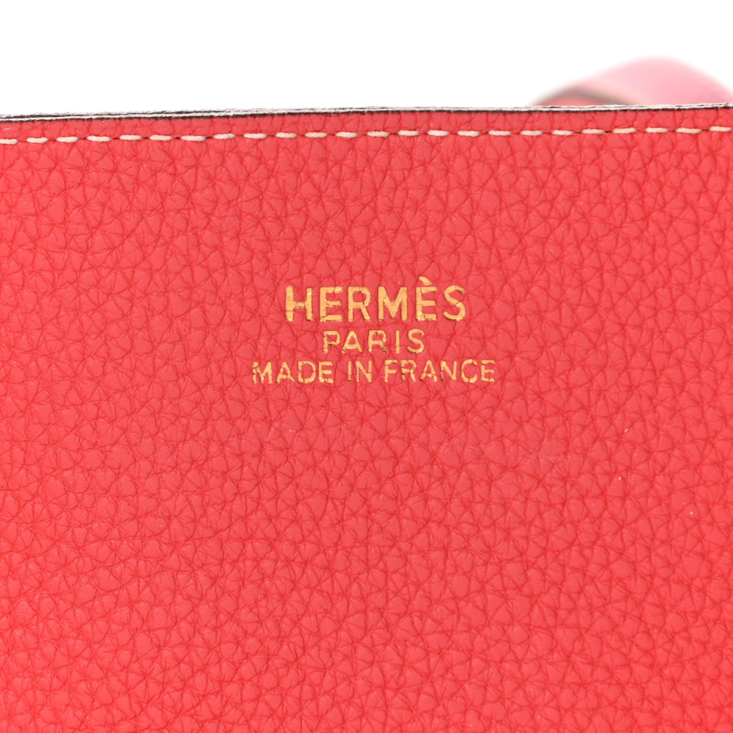 Hermes Taurillon Clemence Double Sens 36 Reversible Tote Rubis Bougainvillea 6 of 16