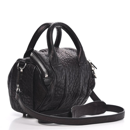 Alexander Wang Pebbled Lambskin Mini Rockie Black Rhodium Hardware 3 of 12