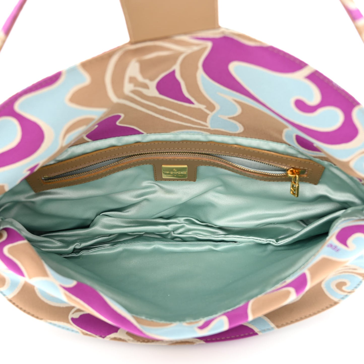 Satin Printed Baguette Multicolor