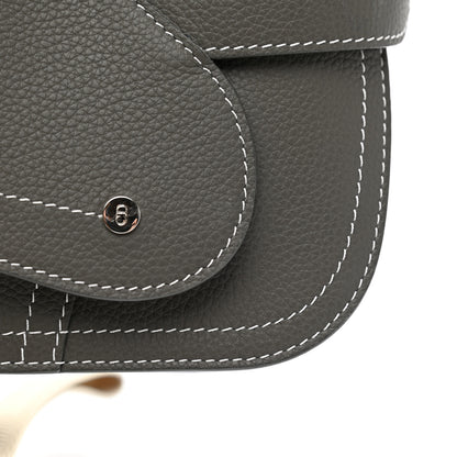 Christian Dior X KAWS Grained Calfskin Saddle Wristlet Grey 9 of 10