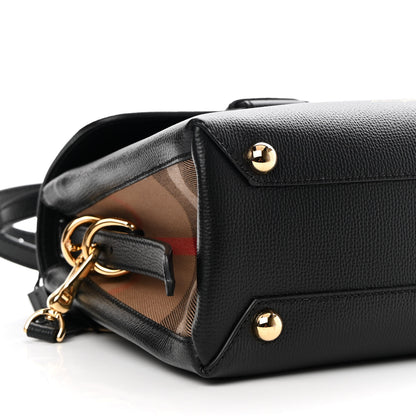 Burberry Derby Calfskin House Check Small Camberley Black 8 of 9