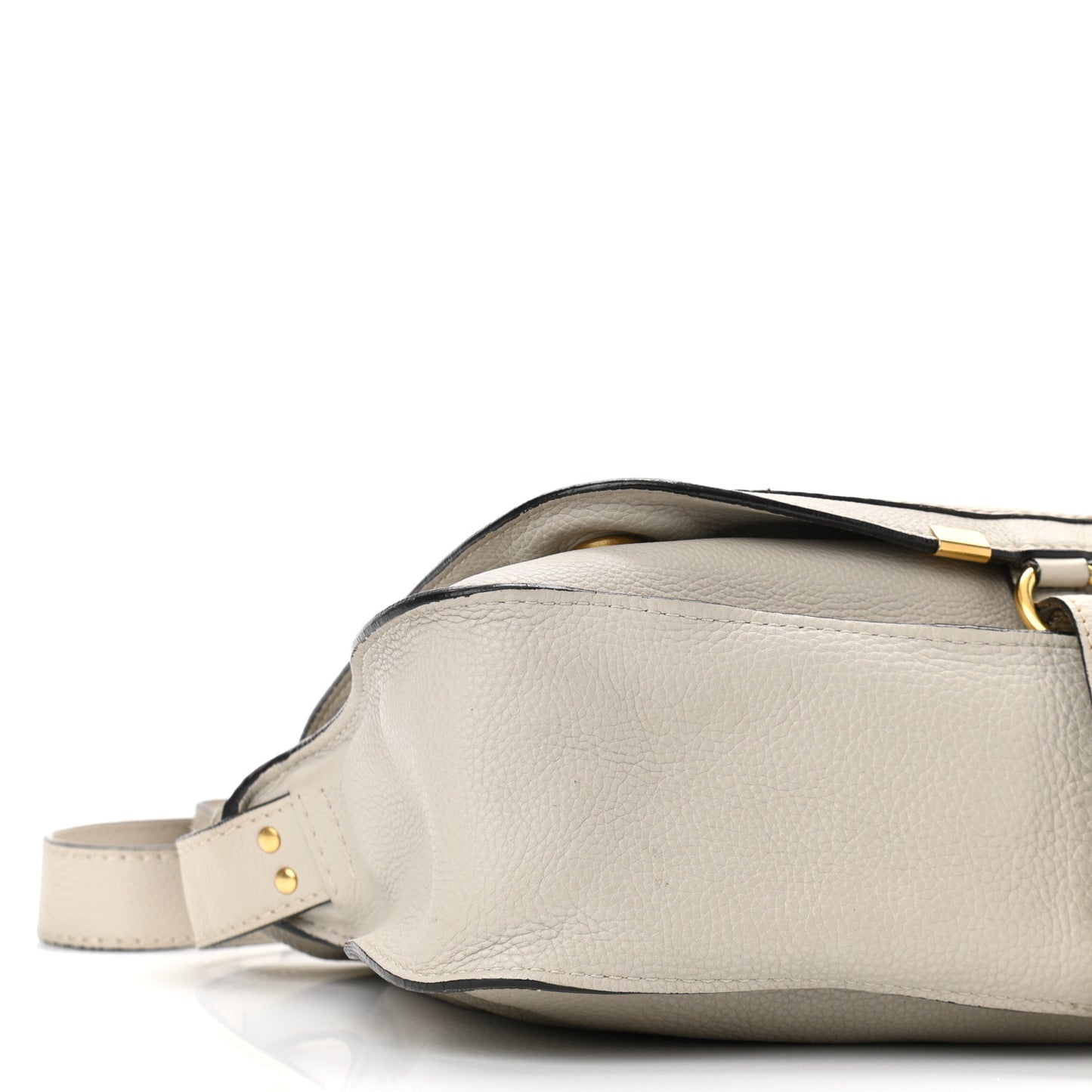 Calfskin Medium Marcie Satchel Cream