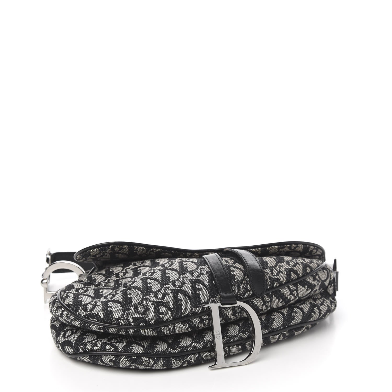 Christian Dior Monogram Saddle Bag Black 3 of 11